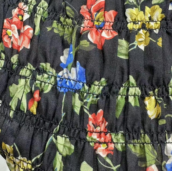 Doen GIANNA DRESS IN NOIR WILD ROSE - Picture 9 of 10